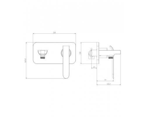 Гигиенический душ со смесителем Lemark Melange LM4919CW скрытый монтаж хром/белый
