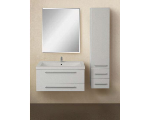 Комплект мебели 1Marka Соната 90П белый глянец 2 ящика, зеркало-шкаф Соната 60
