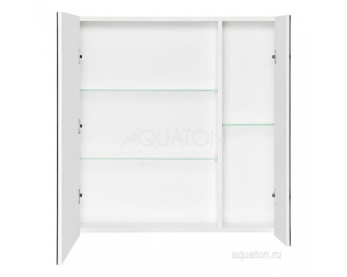 Зеркало-шкаф Aquaton Беверли 80 белый глянец