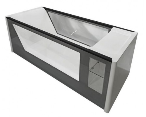 Акриловая ванна Aima Design Genesis 180х75 с каркасом, панелью и стеклянной стенкой (комплект)