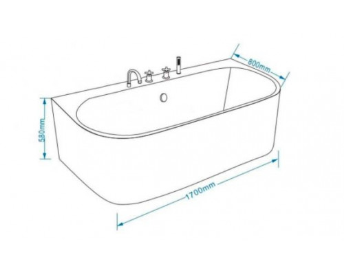 Акриловая ванна Grossman GR-17075-1 170х80