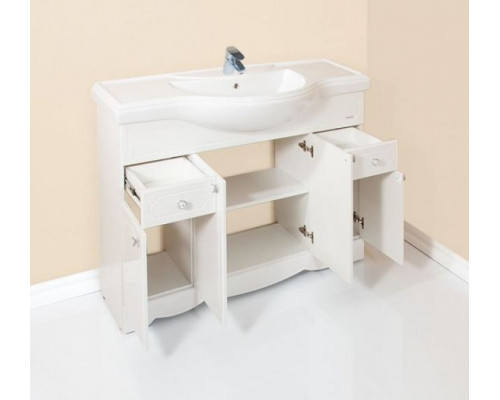 Комплект мебели Бриклаер Лючия 120 белый глянец