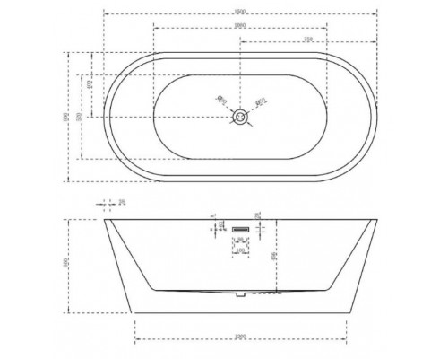 Акриловая ванна ABBER AB9203-1.5 150х80