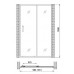 Душевая дверь в нишу Gemy Victoria S30191HM 100*190 L/R без поддона