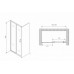 Душевая дверь в нишу ABBER Schwarzer Diamant AG30100B5 100*209 L/R с поддоном 100*80*14