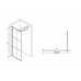 ABBER Душевая перегородка Immer Offen AG62100B Walk-in 100*214 L/R с поддоном 100*80*14