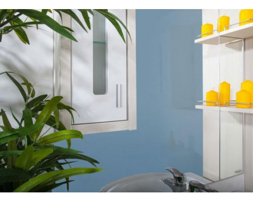 Зеркало-шкаф Бриклаер Бали 90 светлая лиственница/белый глянец R