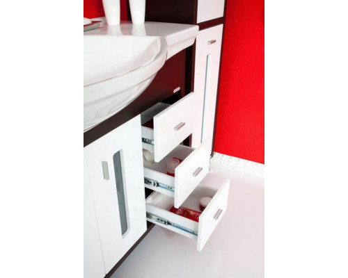 Комплект мебели Бриклаер Бали 120 венге/белый глянец