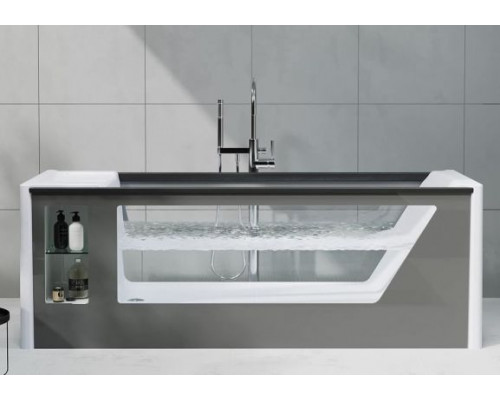 Акриловая ванна Aima Design Genesis 180х75 с каркасом, панелью и стеклянной стенкой (комплект)