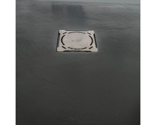 Душевой уголок RGW Hotel 90*90*197,5 пятиугольный профиль черный матовое стекло с поддоном