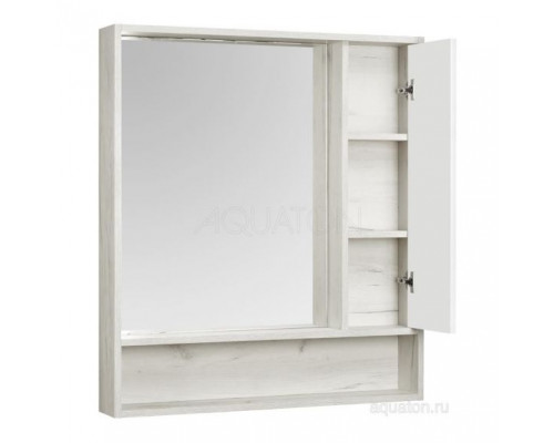 Комплект мебели Aquaton Флай 100 белый глянец/дуб крафт