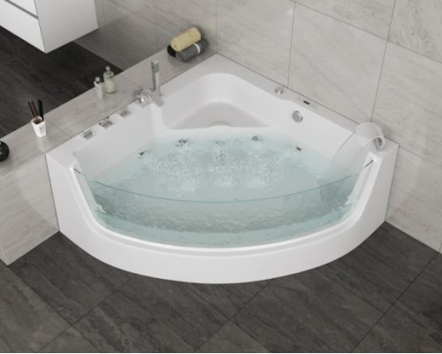 Гидромассажная ванна Grossman GR-15000 150х150 со стеклянной стенкой