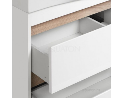 Комплект мебели Aquaton Нортон 100 белый глянец
