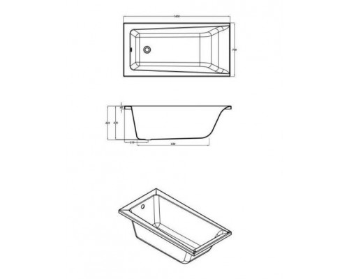 Акриловая ванна Cersanit Lorena 140х70 (комплект)