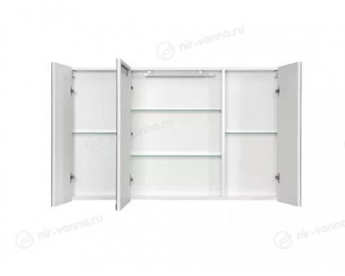 Комплект мебели Aquaton Мадрид 120 М белый глянец 2 ящика (зеркало-шкаф Мадрид)